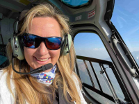 Guest Taking Selfie During EBC heli Tour