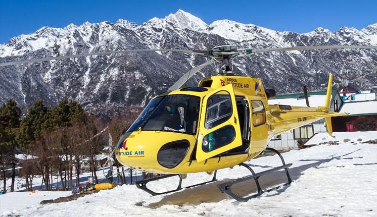 Gorakshep to Kathmandu Helicopter Flight