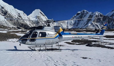 Luxury Everest Helicopter Tour with Stay at Hotel Everest View