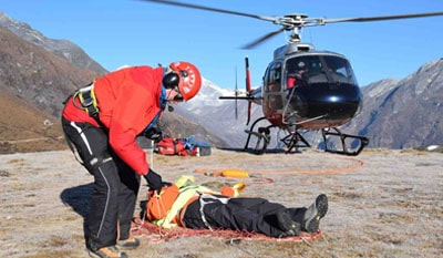 Helicopter Rescue from Makalu
