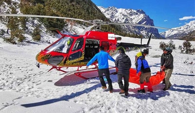 Helicopter Rescue from Kanchenjunga