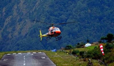 Gorakshep to Lukla Helicopter Flight