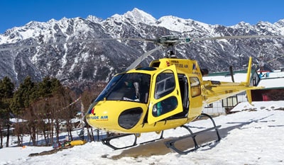 Gorakshep to Kathmandu Helicopter Flight