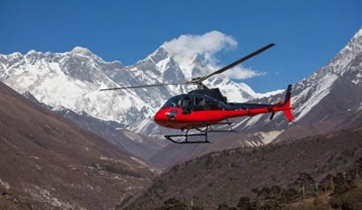 Pheriche to Kathmandu Helicopter Flight