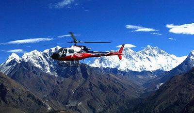 Dingboche to Kathmandu Helicopter Flight