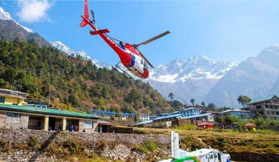 Lukla to Kathmandu by Helicopter flight